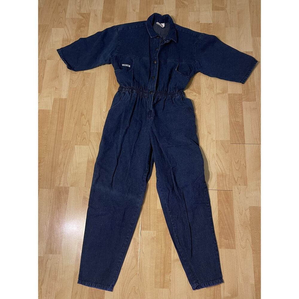 CHEROKEE Jean Jumpsuit 1980’s Vintage Size‎ Small Petite